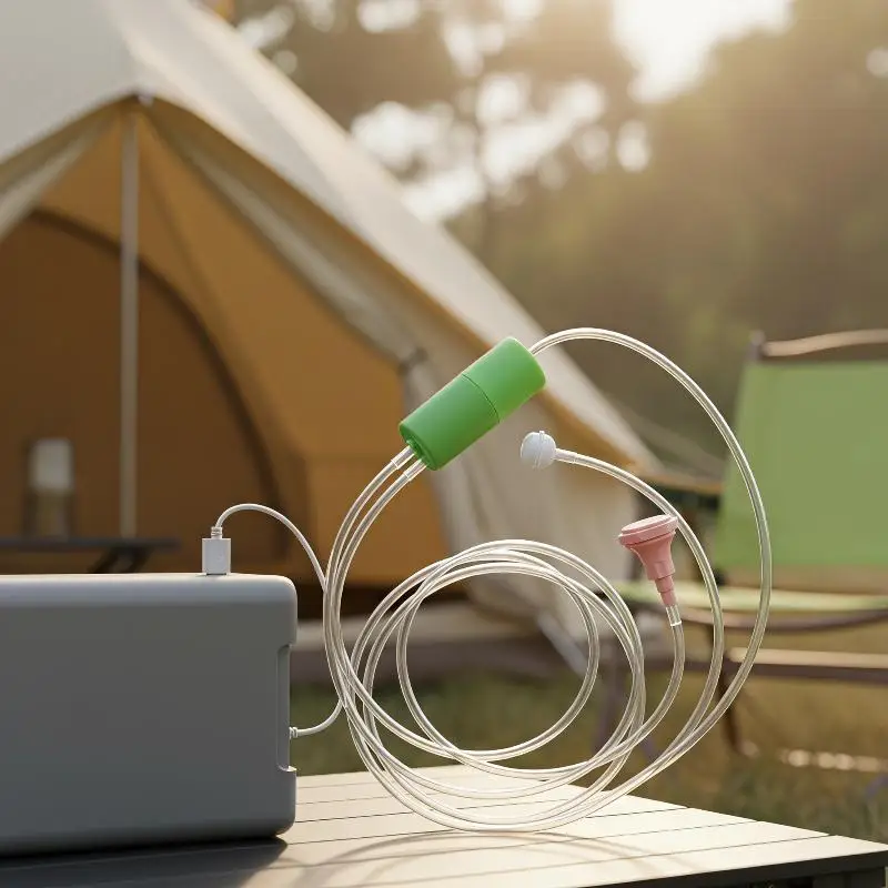 Portable Electric Shower Pump With Small Shower Head Multifunctional USB Water Pump For Outdoor Camping Pet Cleaning Car Wash