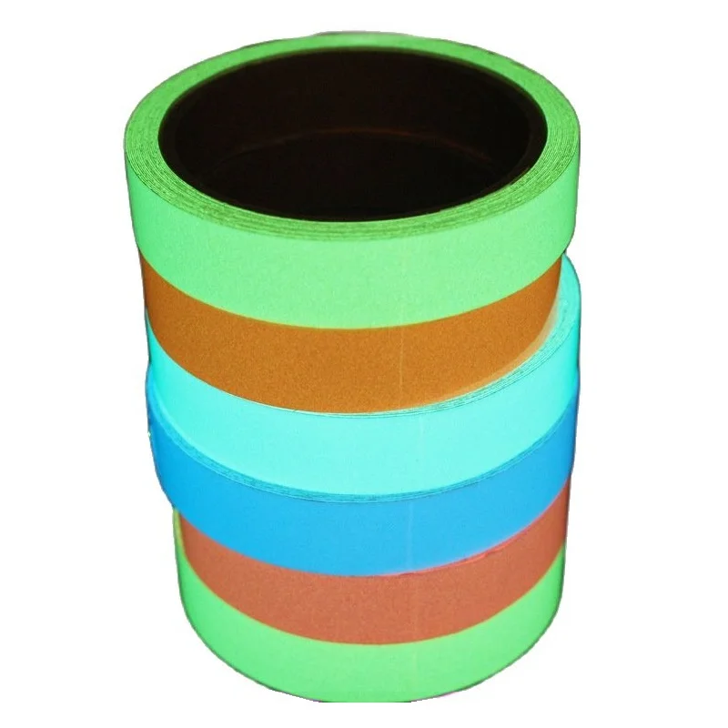 2cm/ 3cm/ 4cm/ 5cm Self-adhesive Luminous Fluorescent Warning Safety Tape