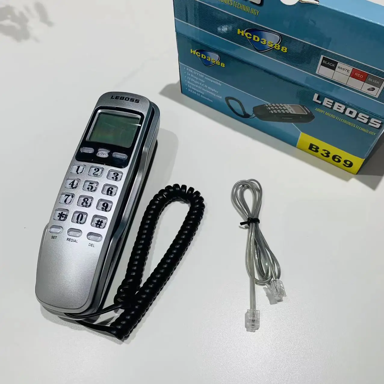 Landline Phones for Home Office Hotel School Corded Single Line Button Desktop Basic Telephone for Seniors Classic Retro Phone