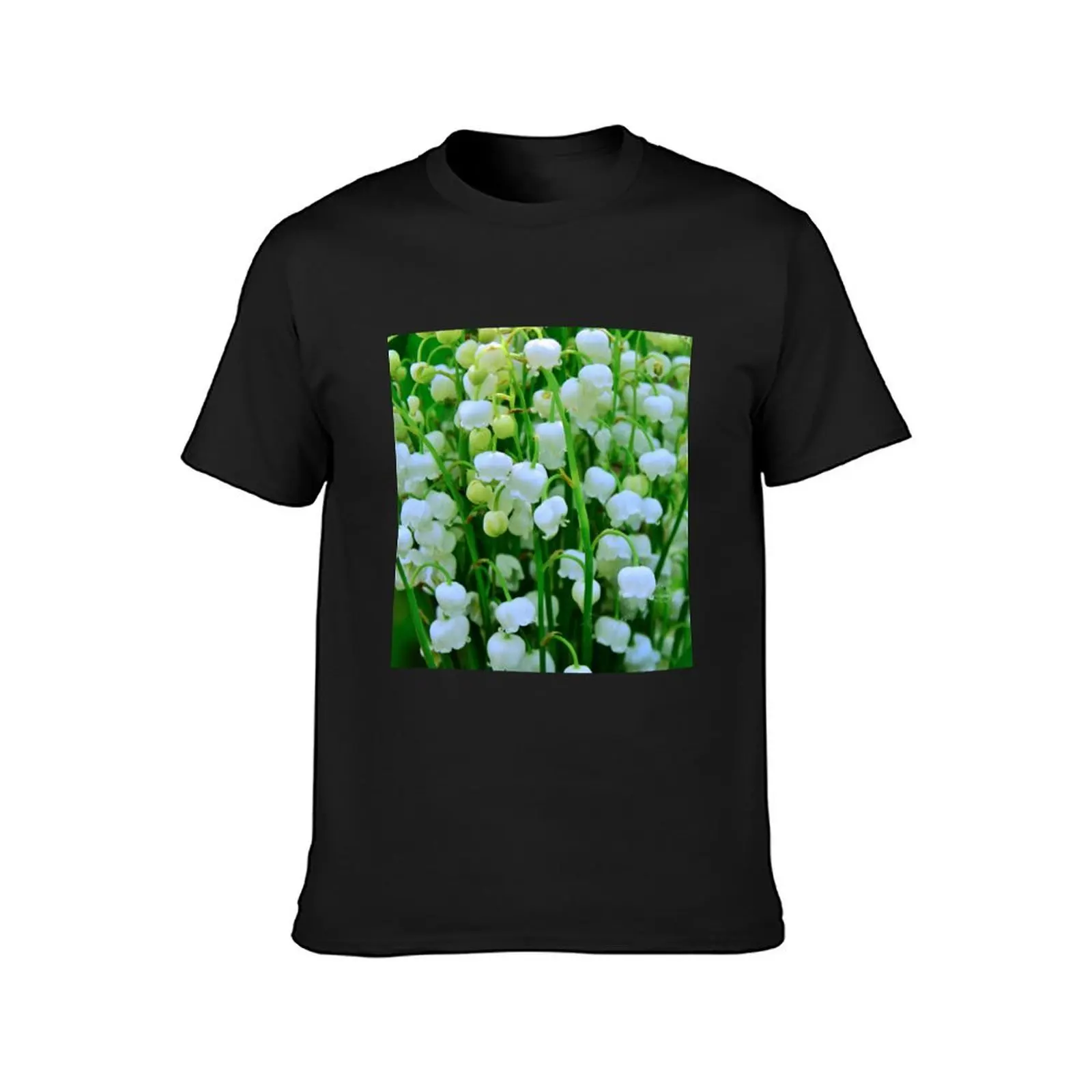 Lily of the Valley Spring Flowers T-Shirt new edition Aesthetic clothing oversizeds mens white t shirts