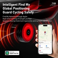 CYCLAMI luz trasera de bicicleta antirrobo MTB luz trasera de bicicleta de carretera IPX64 impermeable tipo C luz trasera de carga accesorios de ciclismo