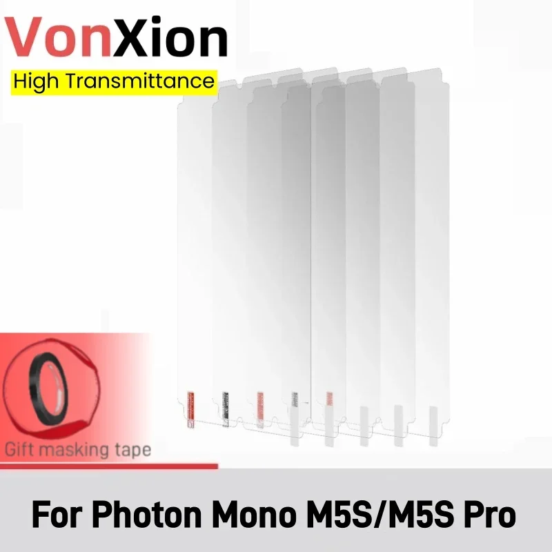 Vonxion Screen Protector for LCD Resin 3D Printer Protective Film for ANYCUBIC Photon Mono M5s M5s Pro 3D Printing Accessoriess