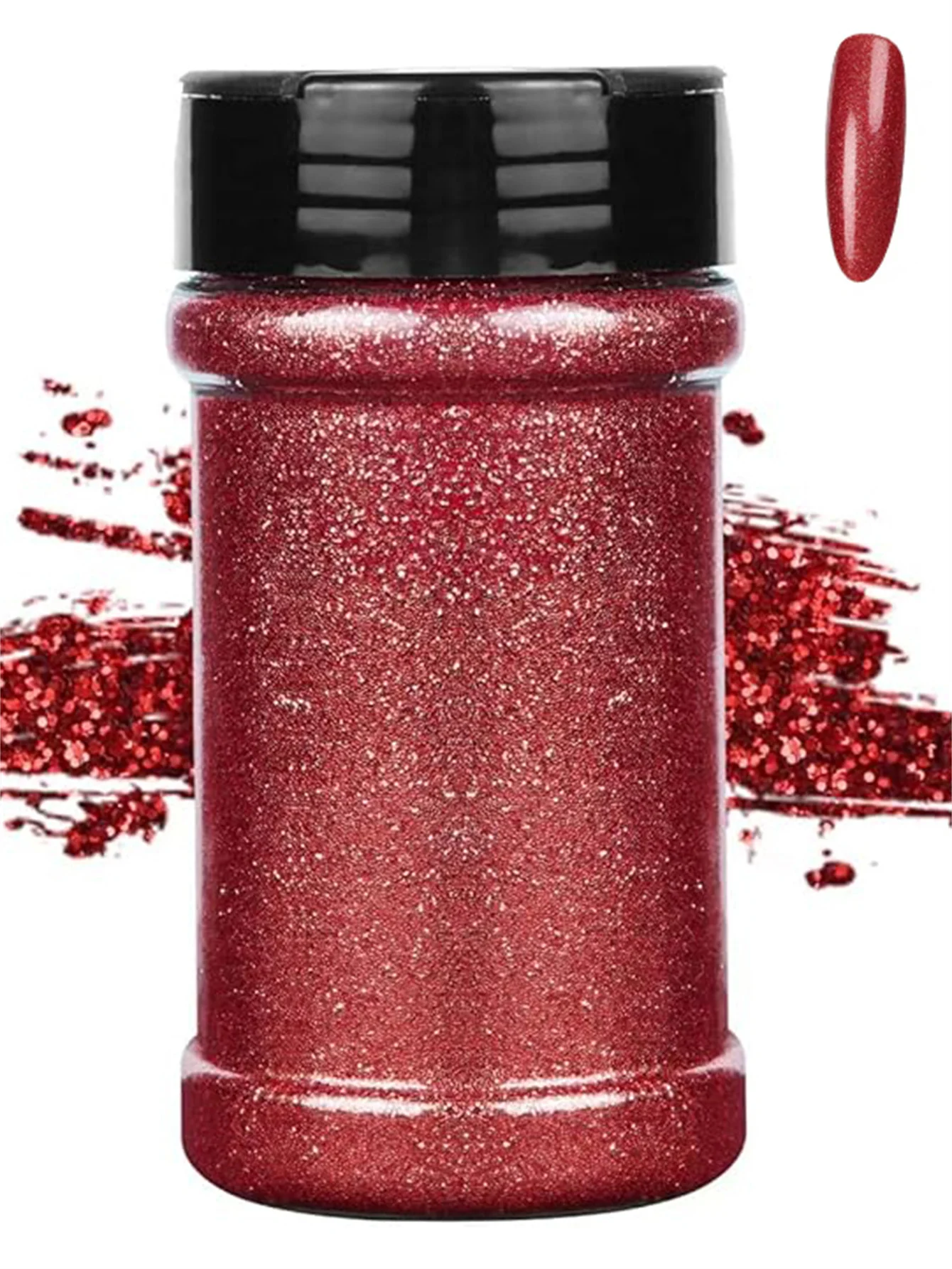 Feiner irisierender Glitzer für Bastelarbeiten | 1/128" Halloween, PET-Flocken, Bastel-Pailletten, Epoxid-Chips für Kürbisse, Epoxidharz, Nägel, Gel – Detail 2
