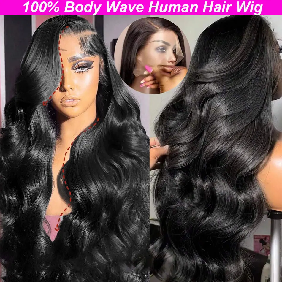 250% 30 36 40 بوصة الجسم موجة 13x6 Hd الدانتيل الباروكة الأمامية شعر الإنسان البرازيلي قبل قطعها الدانتيل الباروكات للنساء 13x4 الدانتيل شعر مستعار أمامي