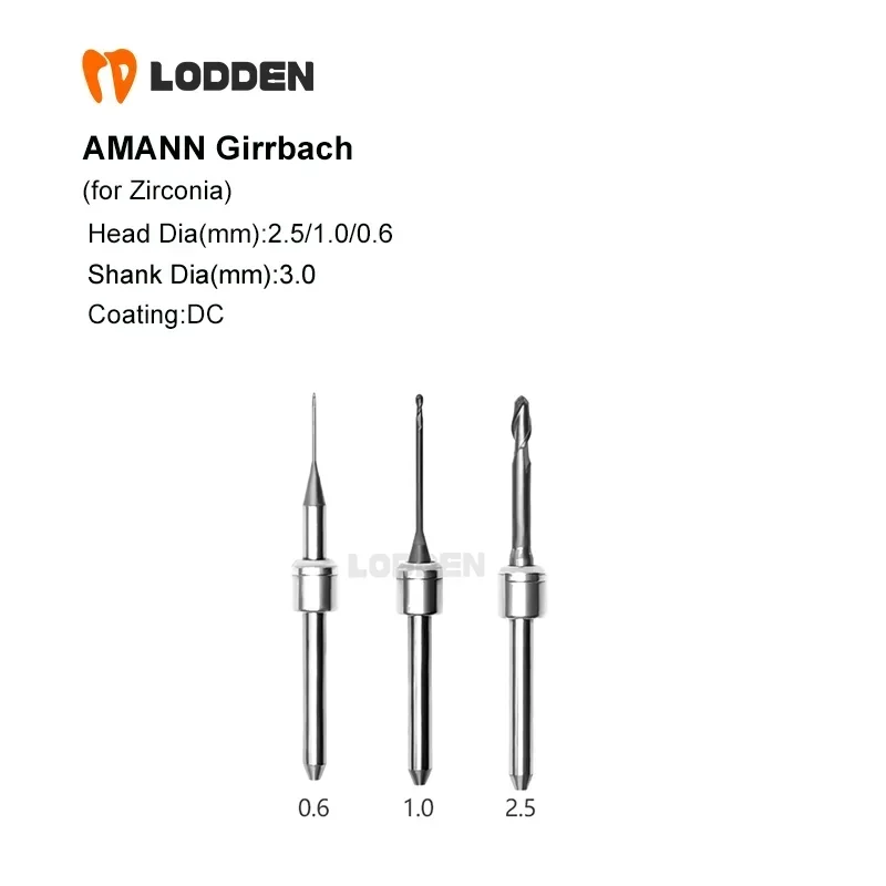 Amann Girrbach fresas dentales D3 para Zirconia PMMA fresadora de laboratorio Dental Material de molienda taladro herramienta de diamante de Zirconia