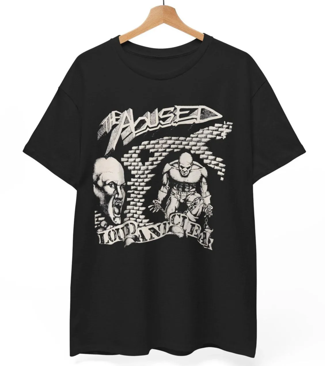 The Abused 'Loud and Clear' Hardcore Punk T-Shirt UNISEX Vintage Tee S-5XL