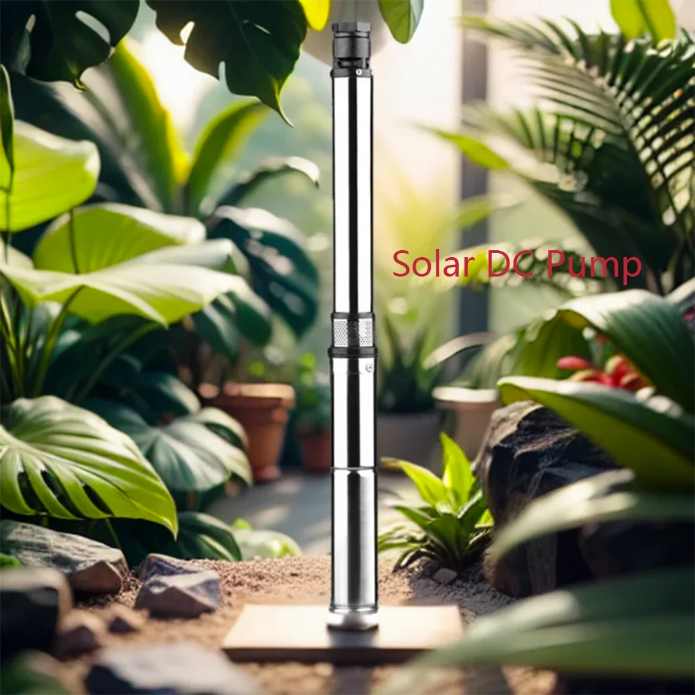 1200DC60V 1500WDC72V 140M Head Solar borehole well water pump with MPPT function solar DC brushless household water Pump 6tons/H