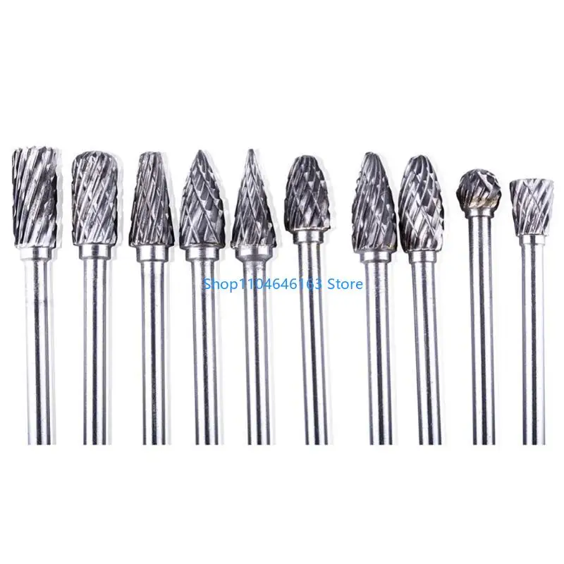 مجموعة إزالة نتوءات الكربيد المدمجة الملفات الدوارة قطع لطحن السبائك المعدنية #2