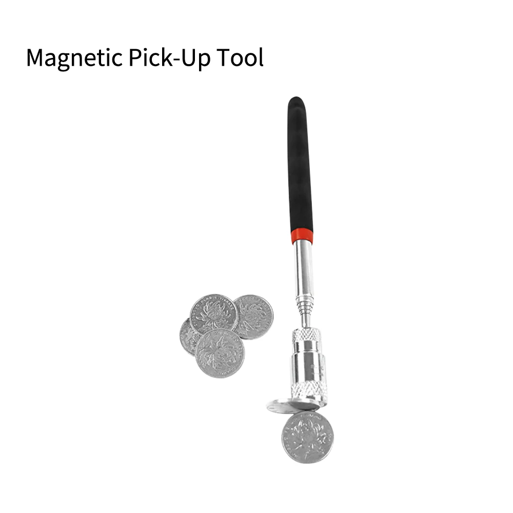 Magnetic Pickup Tool Telescopic Adjustable LED Torch Magnet Rod Grip Extendable Magnet Stick Handy Tool for Picking Up Nut Bolt