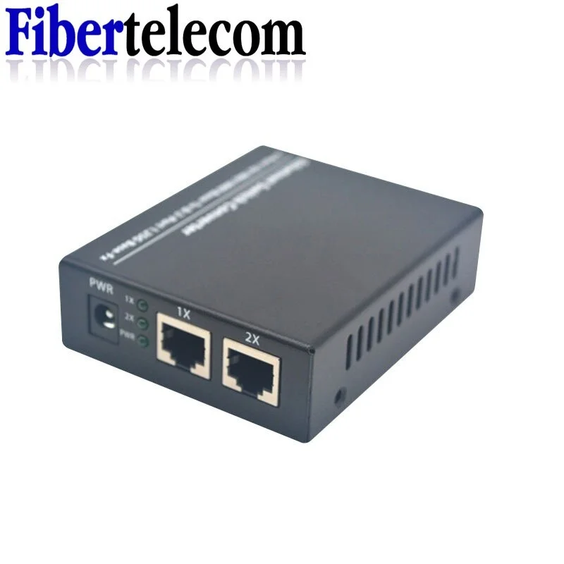 Media Converter Fiber Optic Switch 2 RJ45 UTP 2 SC Serat Optic Gigabit 10 / 100 / 1000M