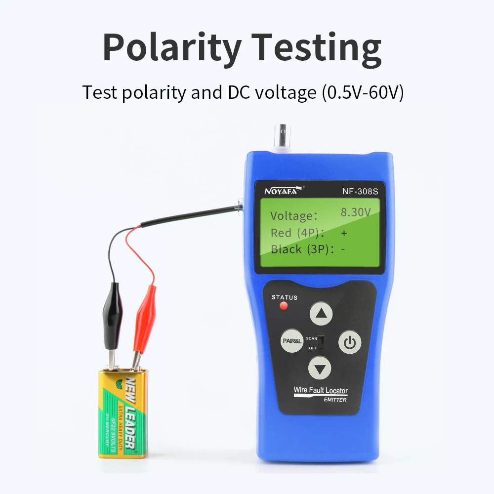 NOYAFA NF-308 Measure Network LAN Cable Length Cable Continuity Test Wire Tracker RJ45 RJ11 Ethernet USB BNC Cable Tester