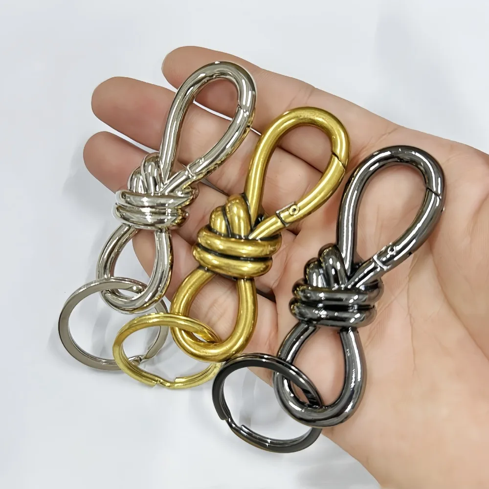 Multi-Functional Twist Knot Spring Buckle Hardware Accessory Zinc Alloy S Type Keyring Hook Multicolor Vintage 8-Shaped Buckle