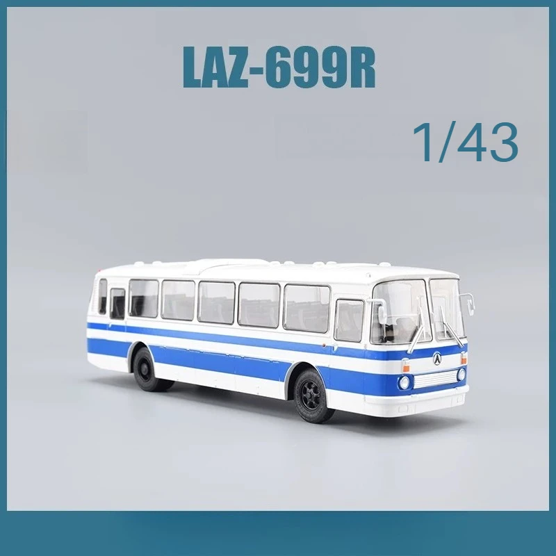 

1/43 Scale Toy Car LAZ-699 Bus Intercity Coach Plastic Desktop Ornament Finished Product MDSB015-3 Boys Toy Gift