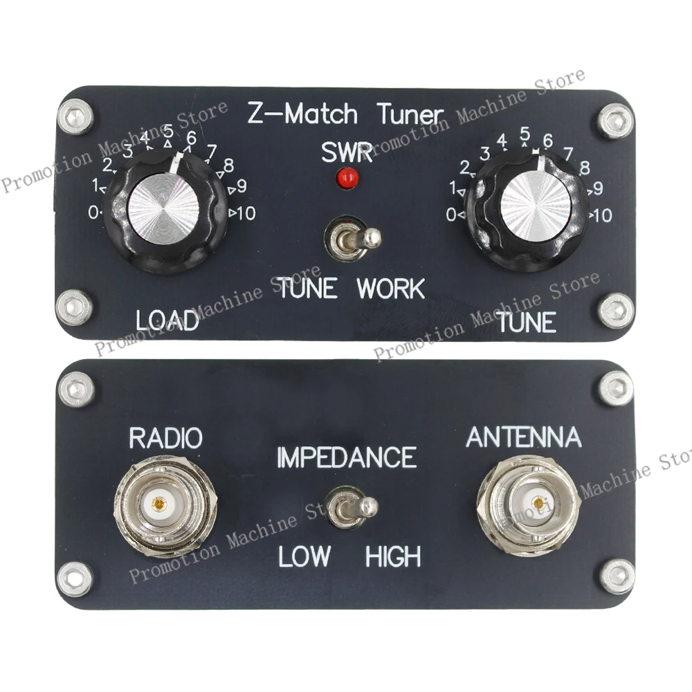 2025 New QRP Z-match Rated Power 5W Manual Antenna Tuner 3-28 MHz  Intermittent Power 10W BNC Matching Impedance Range 25-2500Ω