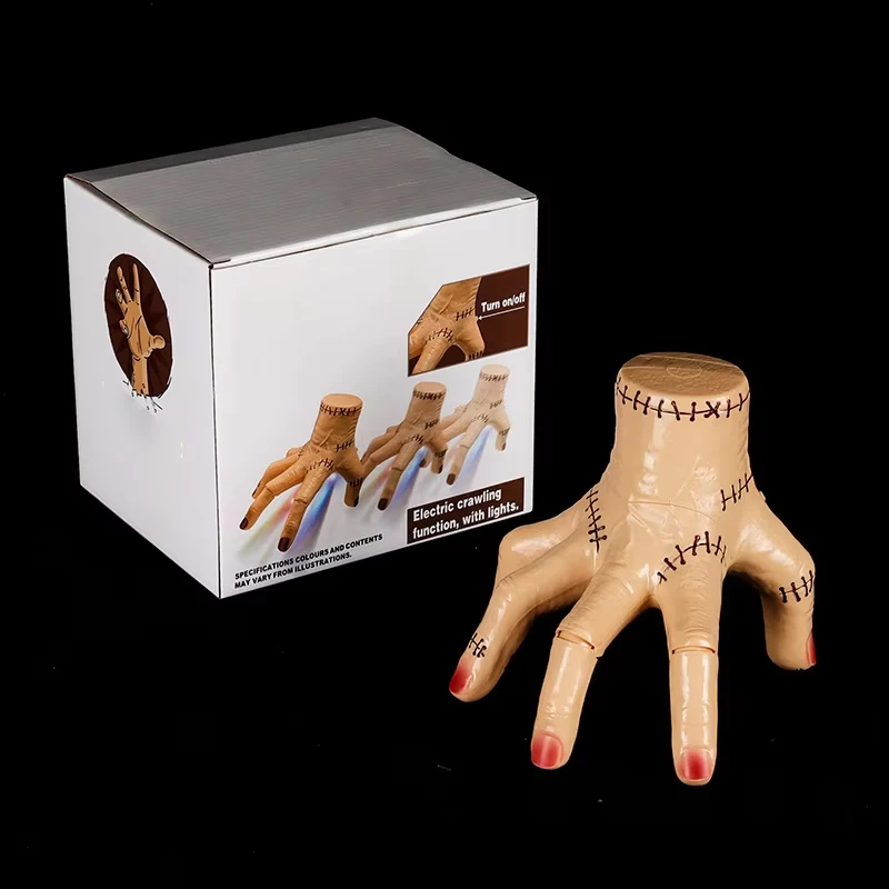 لعبة الهالوين الكهربائية للشيطان مع الضوء والموسيقى، هدية مزحة يدوية وهمية واقعية للبالغين والمراهقين