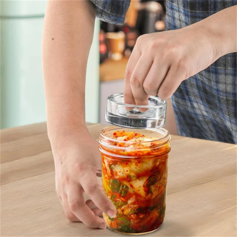 MasonJar Fermentation Weights For Wide Mouth Mason Cups Anti-Floating Top Antioxidant Pickle Yoghurt Heavy Stone Tools