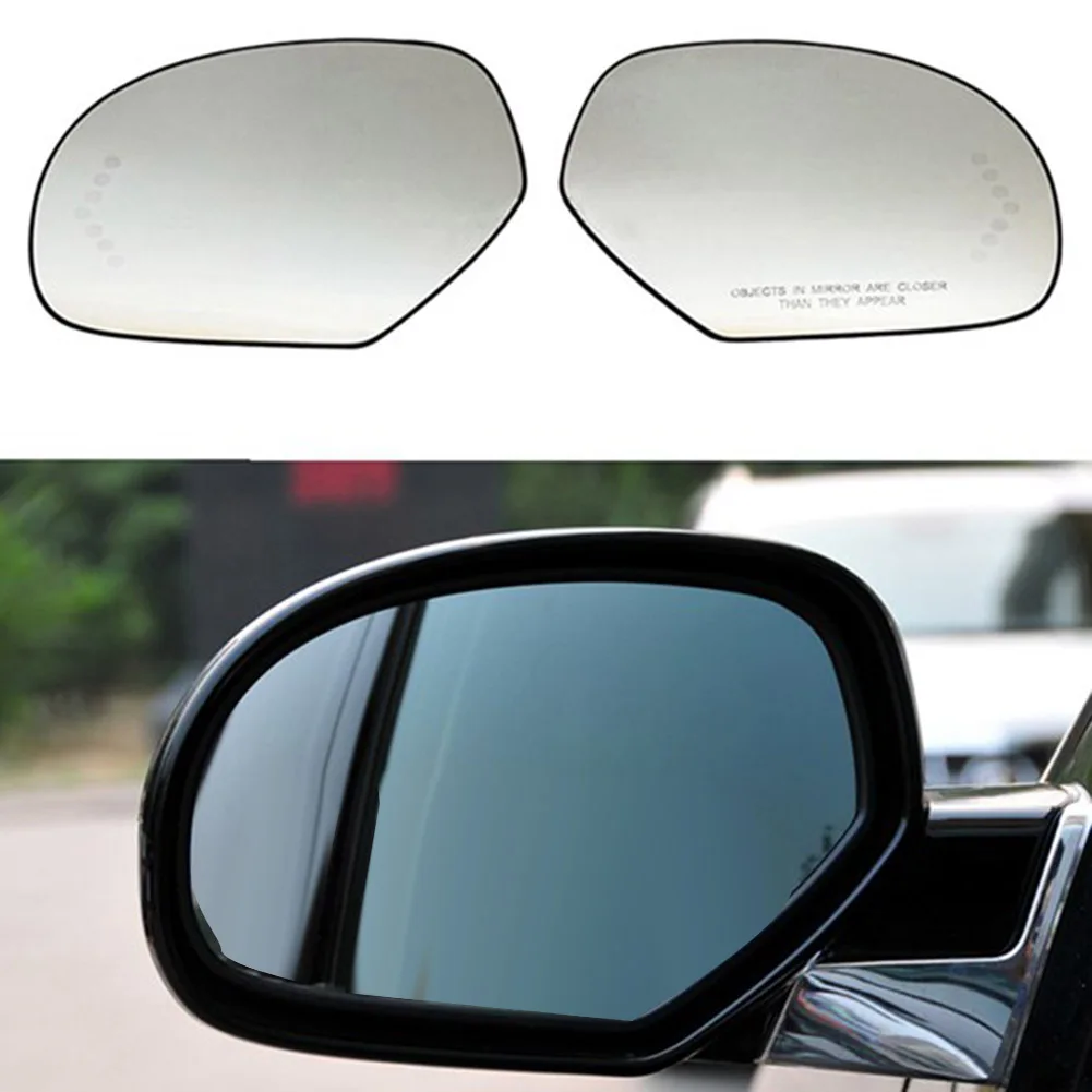 Auto Left Right Heated Rear Mirror Glass for -Cadillac Escalade ESV EXT -Chevrolet Avalanche Silverado-Tahoe -GMC Yukon