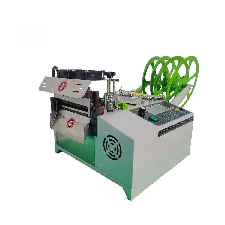 Speed Adjustable Computer Webbing Cutter 32cm Width Hot Knife Cutting Machine Textiles Belt Webbing Ribbon Cutting Machine