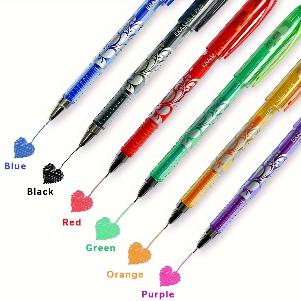 6/20/28/36/55Pcs Löschbaren Gel Stift Set 0,5mm 6 Farben Tinte schreiben Gel Stifte Kreative Zeichnung Werkzeuge Bürobedarf Schreibwaren – Detail 3
