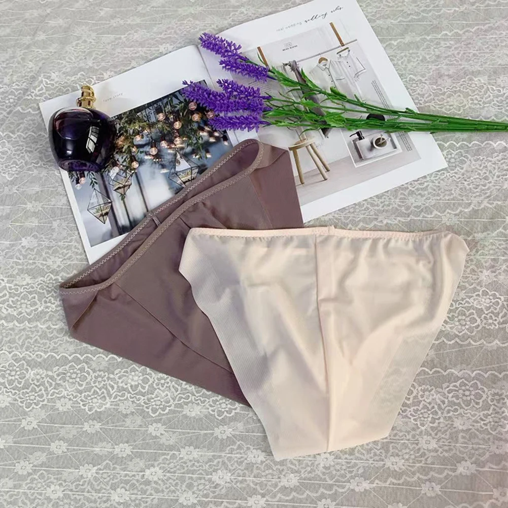 

Men Seamless High Fork Thin Belt Briefs Soft Underwear For Hot Man Femboy U Convex Pouch Mesh Quick Dry Men's Triangular Panties