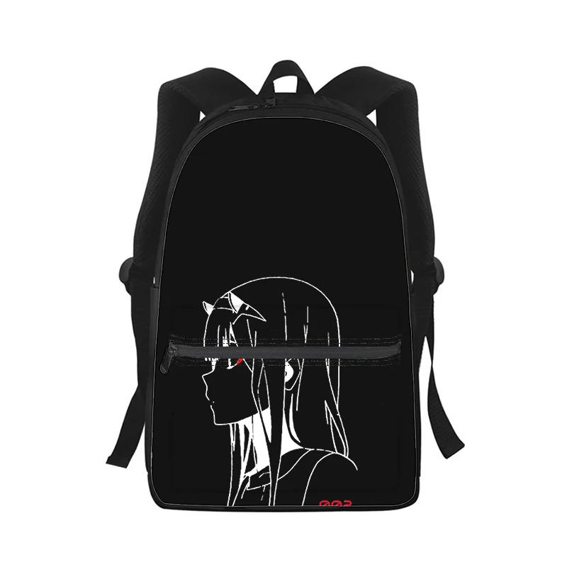 

DARLING in the FRANXX Anime Men Women Backpack 3D Print Fashion Student School Bag Laptop Backpack Kids Travel Shoulder Bag