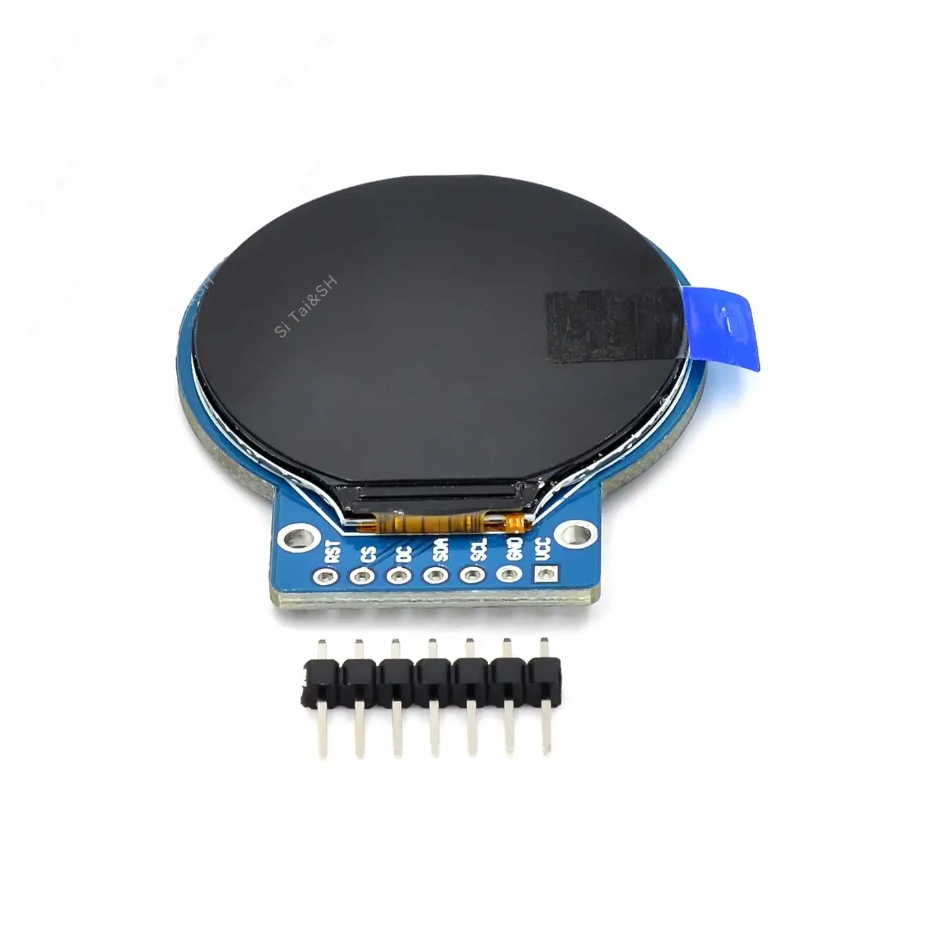 Layar TFT 1.28 inci modul Tampilan LCD TFT bulat RGB 240*240 GC9A01 Driver 4 kawat antarmuka SPI 240x240 PCB UNTUK Arduino