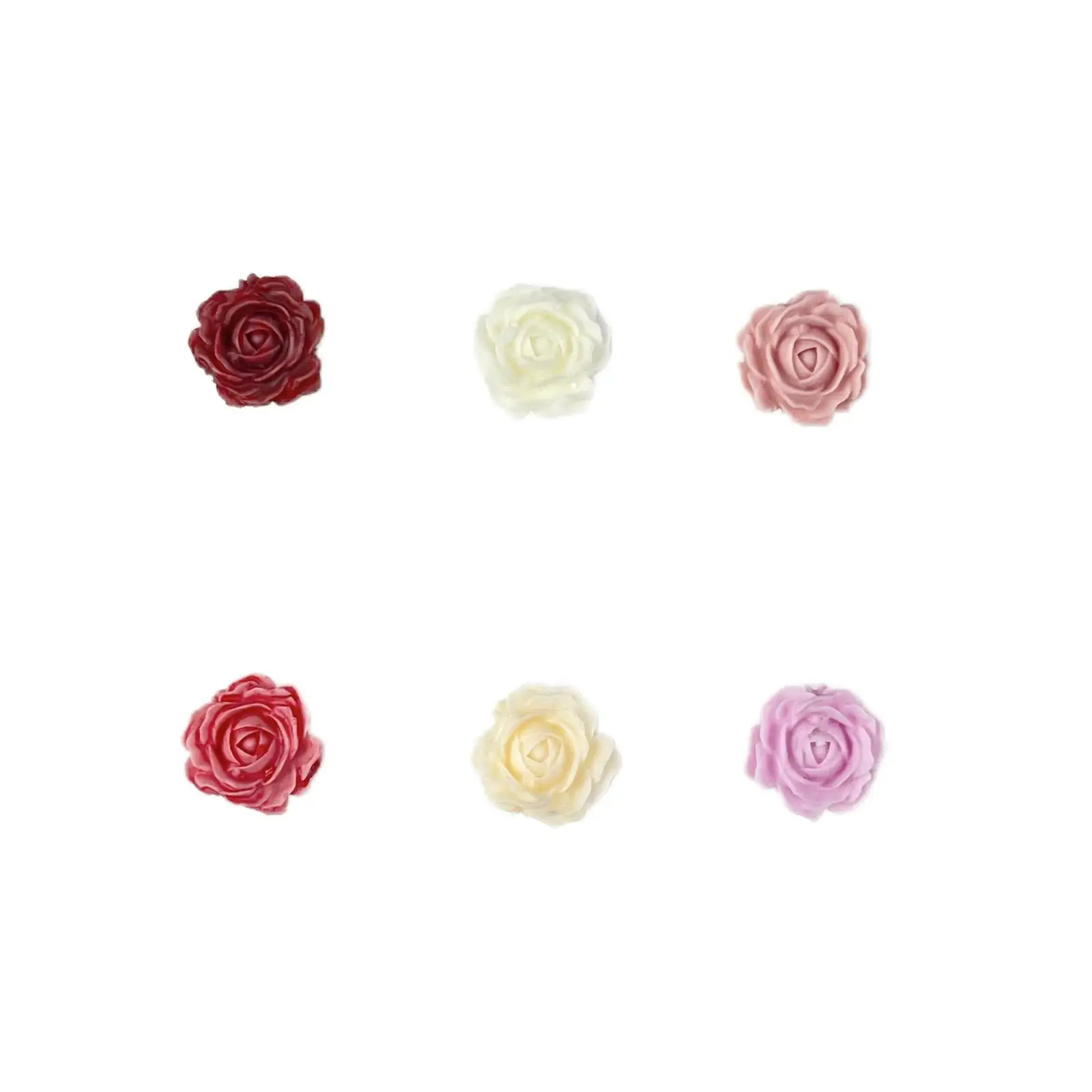 20pcs miniso flower cartoon nail charms for diy nail making cute mini resin flatback nail art decoreation