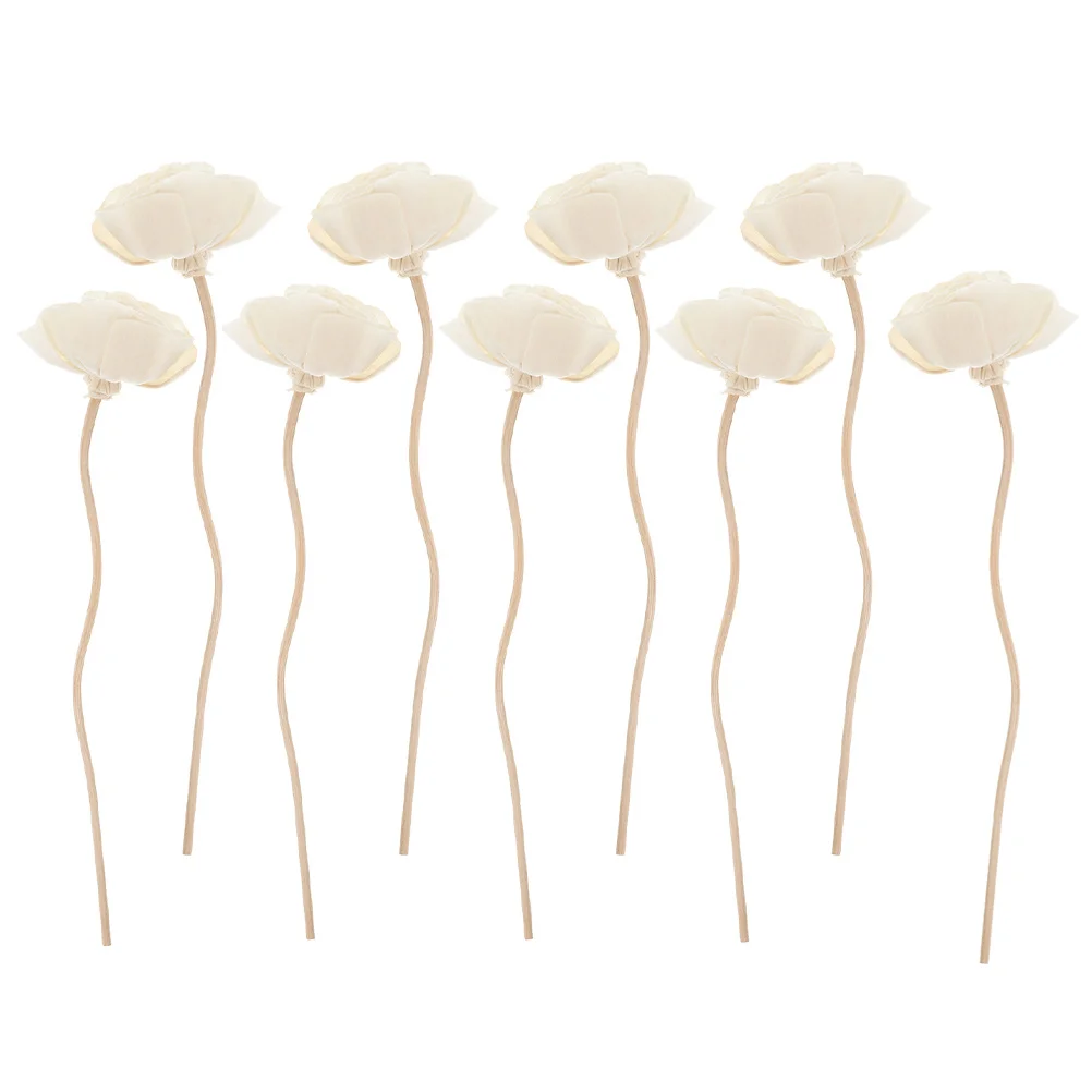 

9Pcs Aroma Diffusers Decors Simple Chic Incense Ornaments for Home Car Rattan Reed Diffuser Sticks Replaceable Aromatherapy