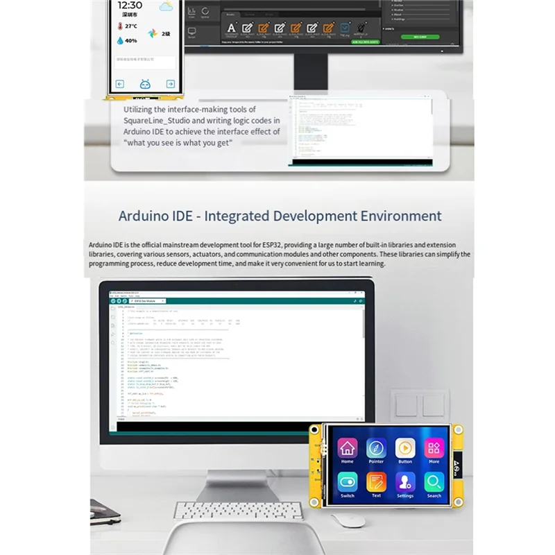 M07K-3.5 "TFT LCD شاشة ESP32-3248S035C 320X480 ST7796 سائق المقاومة وحدة عرض اللمس ل ESP32 لاردوينو Iot