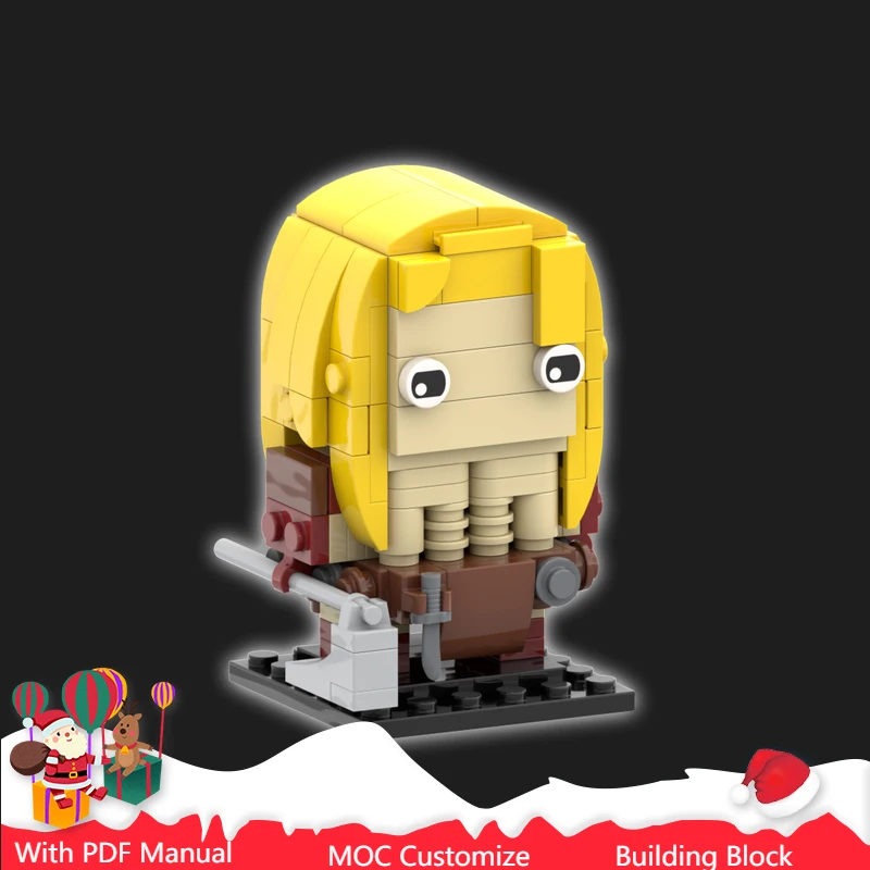 

Новые 160-детали, модель персонажа аниме для мальчиков, модульные строительные блоки «сделай сам», детская сборка, дисплей, игрушки, фестиваль, сюрприз, подарок на день рождения