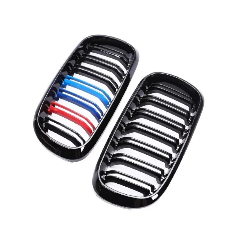 Front Bumper Kidney M Color  Chrome Carbon Look Grill Cover Radiator Grills For BMW X5 X6 F15 F16 2014 2015 2016 2017 2018