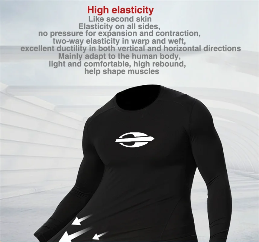 Men's Surfing Sun Protection Diving Suit, Anti Rash T-Shirt, Swimsuit, Tight Fitting Shoulder Insert, Long Sleeved, UV Resistant image 5