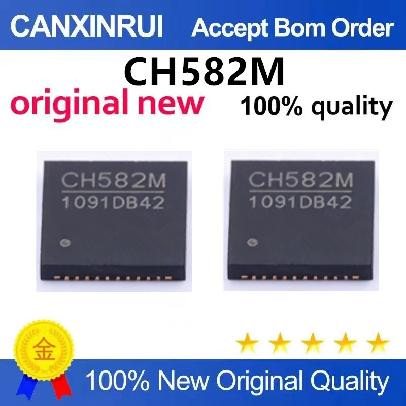 （5pcs-10pcs）Brand new original CH582M CH582 package QFN-48 32-bit microcontroller 512KB chip IC