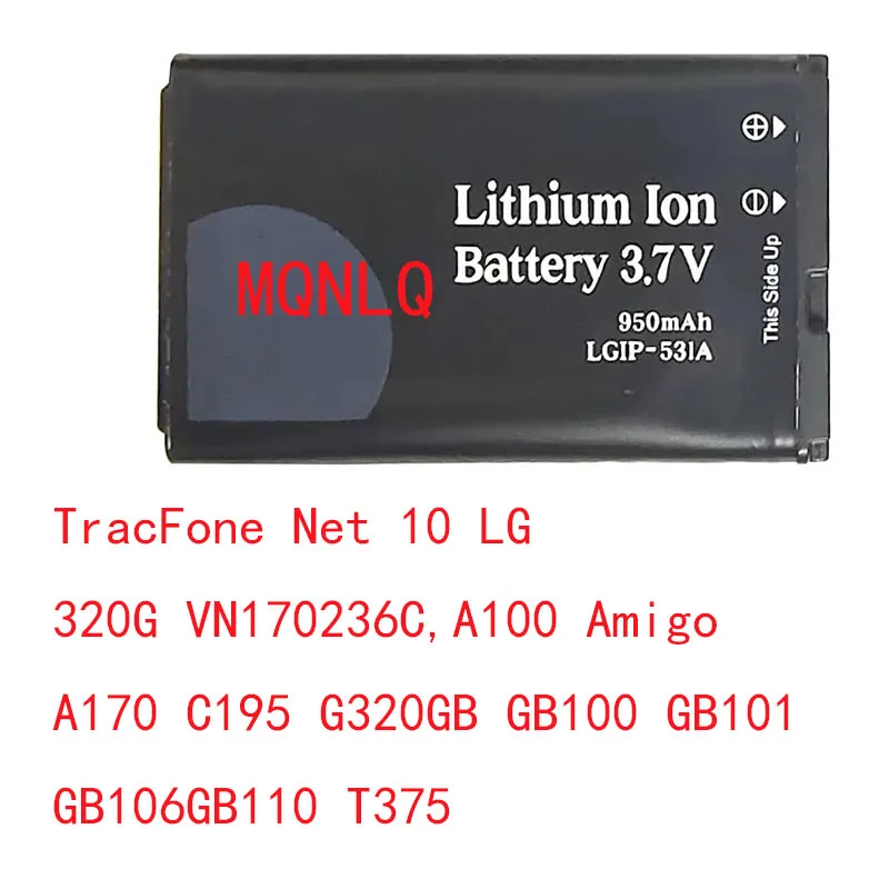 LGIP-430N LGIP-430A LGIP-531A Replacemeny Battery For LG Cookie Fresh GS290 GW300 LX290 LX370 LGIP MT375 LG 320G VN170236C