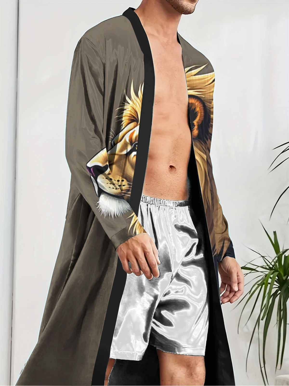 

1pcs Men's Robes 2026 Spring/Summer Sleepwear Funny pajamas Breathable Men's bathrobe Graphic Sleepwear Bathrobe man 3D Printed
