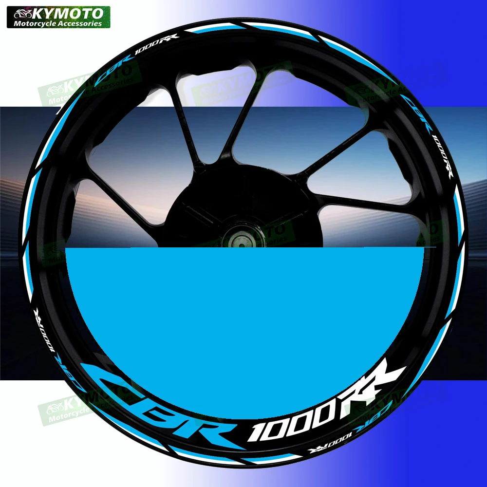 

Для Honda CBR1000RR CBR 1000RR аксессуары для мотоциклов 17-дюймовые наклейки на передние и задние колеса, светоотражающие наклейки на обтекатель