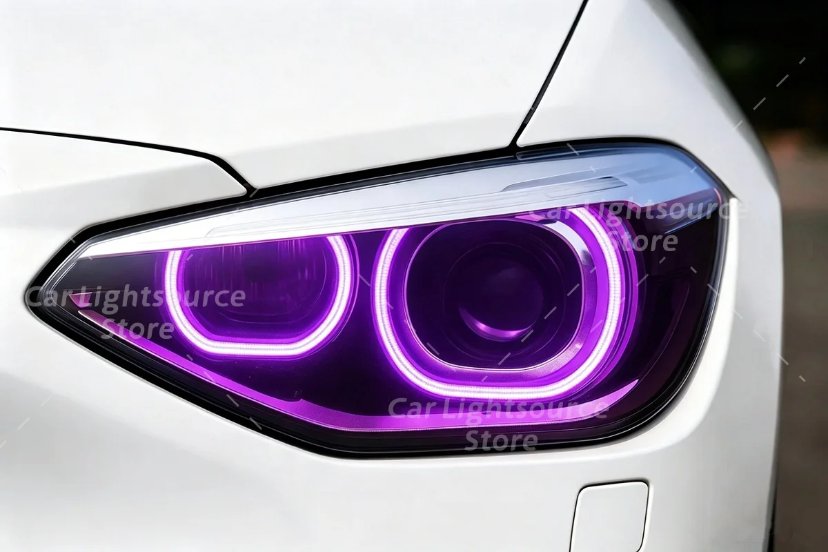 Yellow Angel Eyes DRL Boards For BMW 1 Series F20 F21 2012-2015 Xenon Headlight Daytime Running Lights Module Amber Blue Red image 3