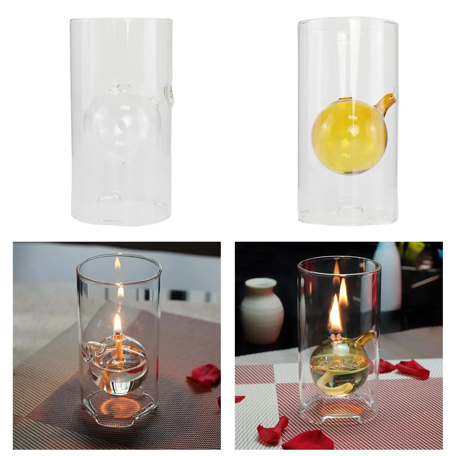 Oil Lantern Heat Resistant Light Candle Aromatherapy Diffuser for Home Yoga