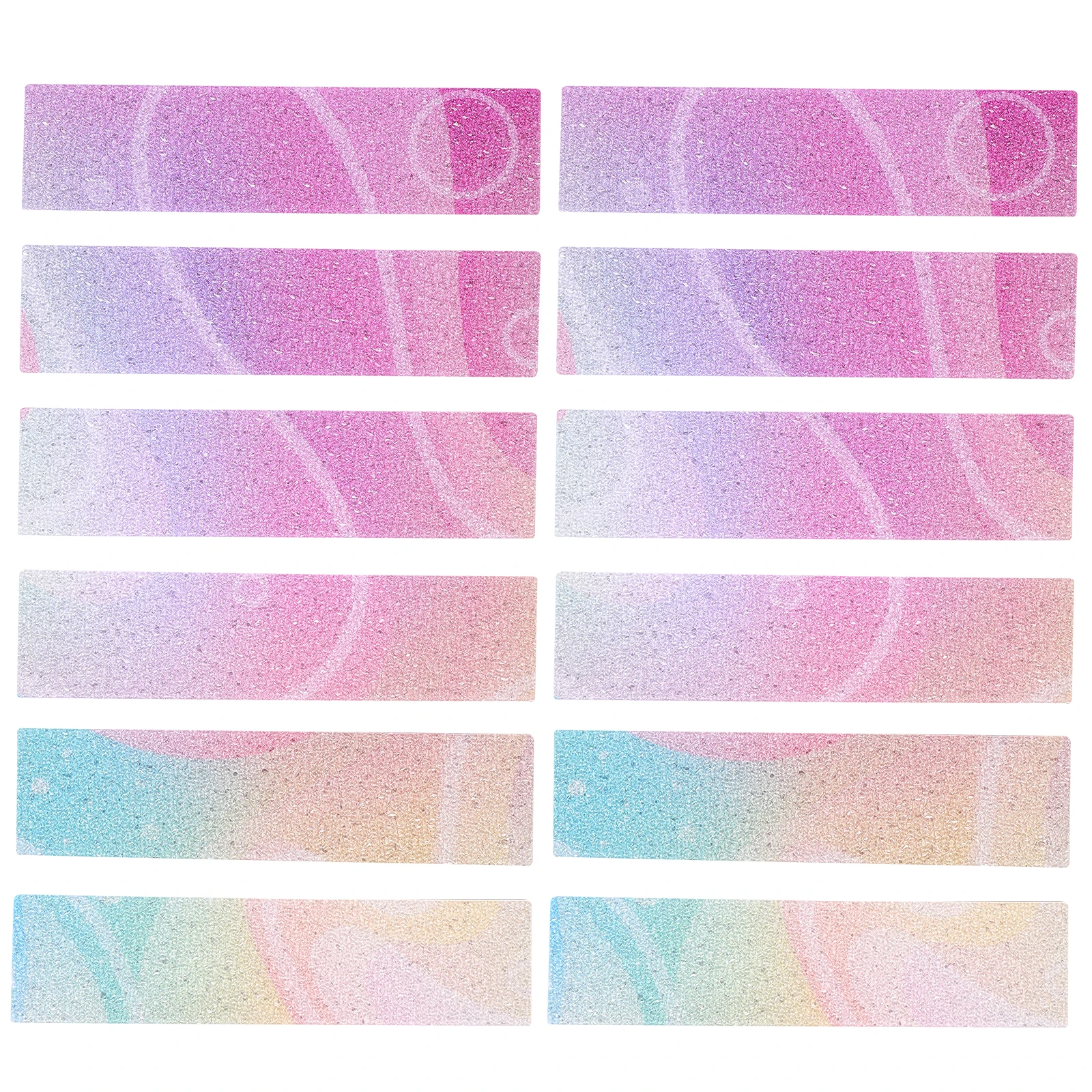 

12 Pcs Sensory Items for Adults Strips Calming Stickers Textured Mood Office Supplies Decorative