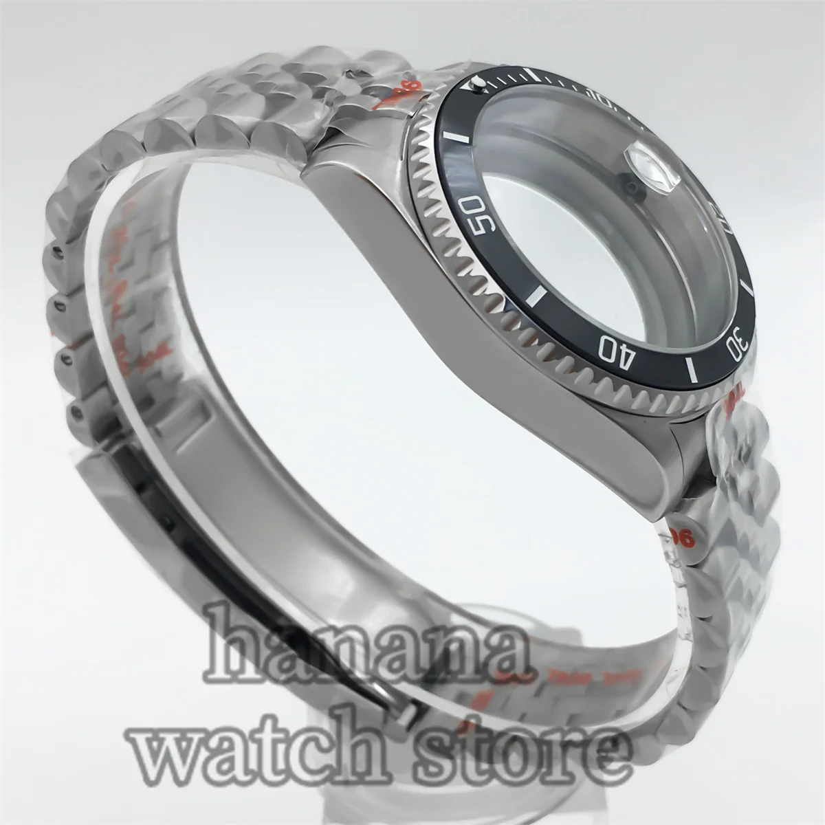 36 مللي متر 38 مللي متر غواص مقاوم للماء حاوية من الفولاذ المقاوم للصدأ السيراميك الحافة الياقوت الزجاج مناسبة لحركة NH34 NH35 NH36 ETA2824 PT5000