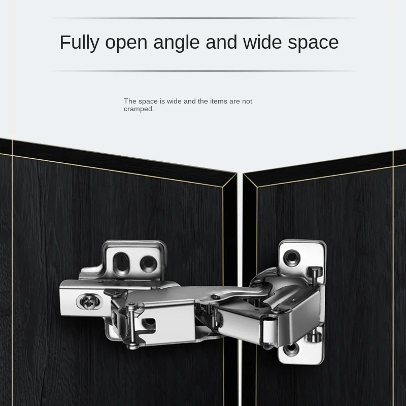 

4pcs Hardware Cold Rolled Steel Hinge Aluminum Frame Glass Door with Built-in Damping Hydraulic Buffer Mute Alloy