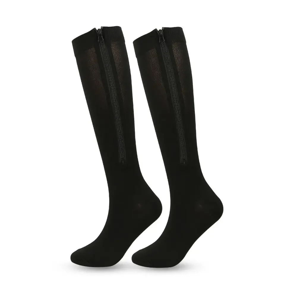Men Women Zipper Compression Socks 1 Pair  Closed Toe Pressure Stocking For Edema Varicose Veins - view 4