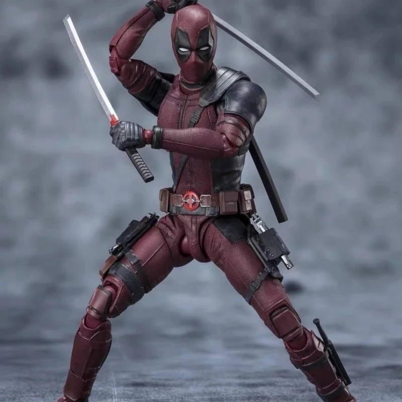 Marvel SHF Deadpool 2 Action Figures 16cm Anime Collection Movable X-Men Anti-hero New Mutants Wilson Figure Model Toys Gifts