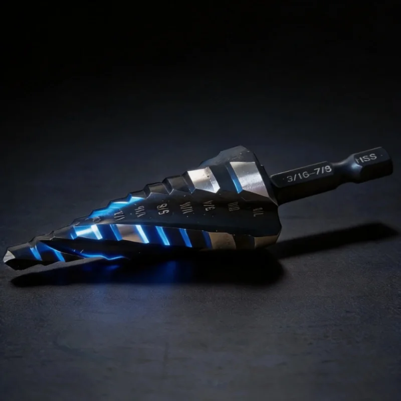 Cobalt HSS 6542 4 Spiral Flute Step Drill Bit 3/16