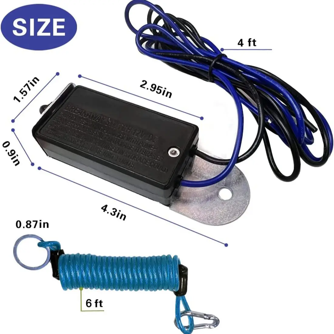 Treeligo RV سحب مقطورة الانفصال التبديل الكهرومغناطيسي التبديل الانفصال ملفوف كابل لسحب مقطورة قارب قافلة تخييم #2