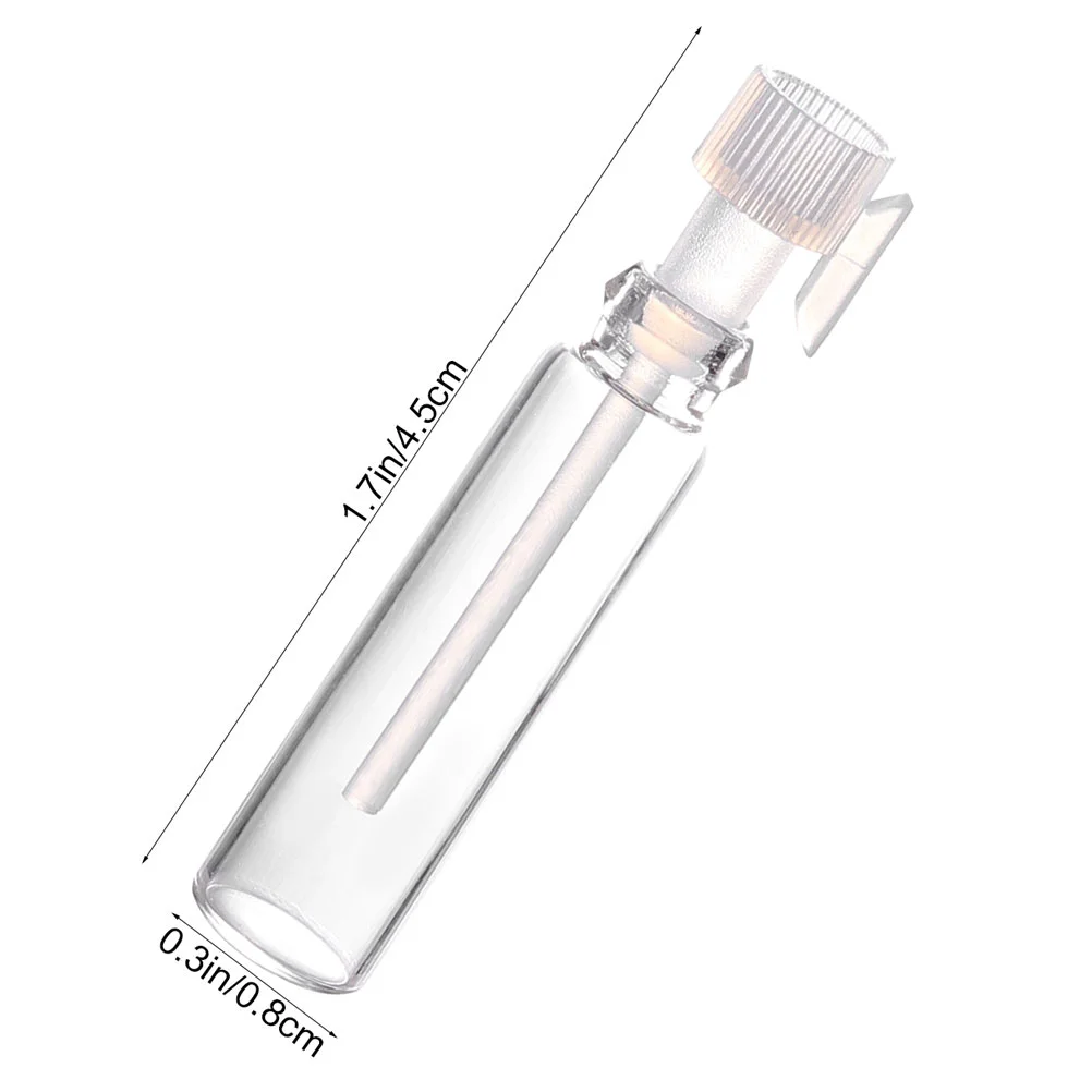 100 Pcs Glass Bottle Bottling Small Perfume Bottles Mini Sample Empty Storage Test Tube