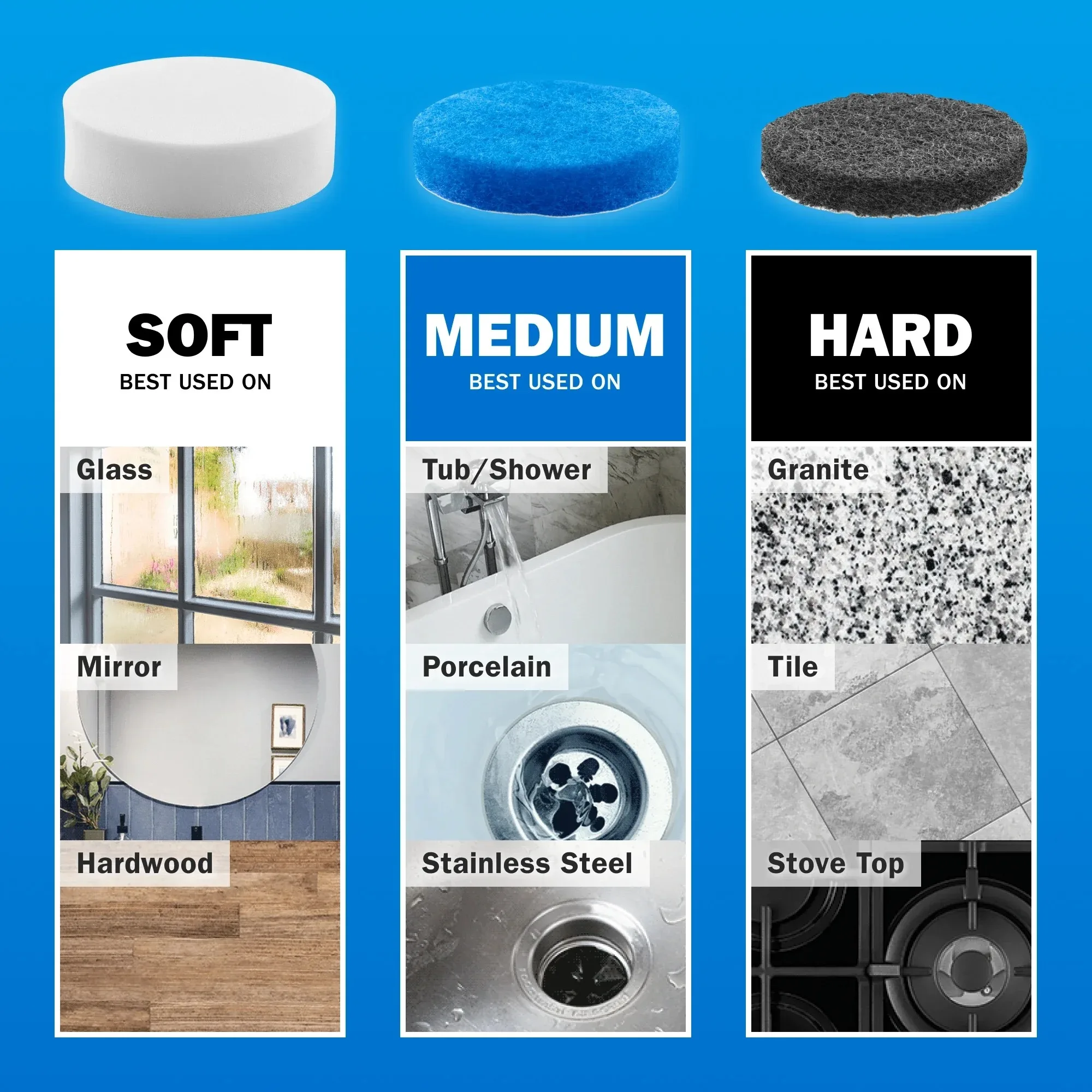 هارت طقم غسيل متعدد الأغراض مكون من 4 قطع، ناعم، متوسط، صلب