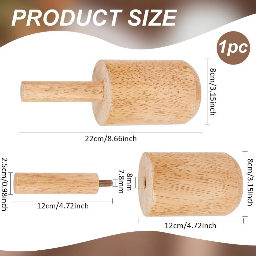 86x31inch Cup Pottery Molds Burlywood Pottery Tools with Handle Pottery Matrixs Set with Coated for Clay Pottery Rib Wooden