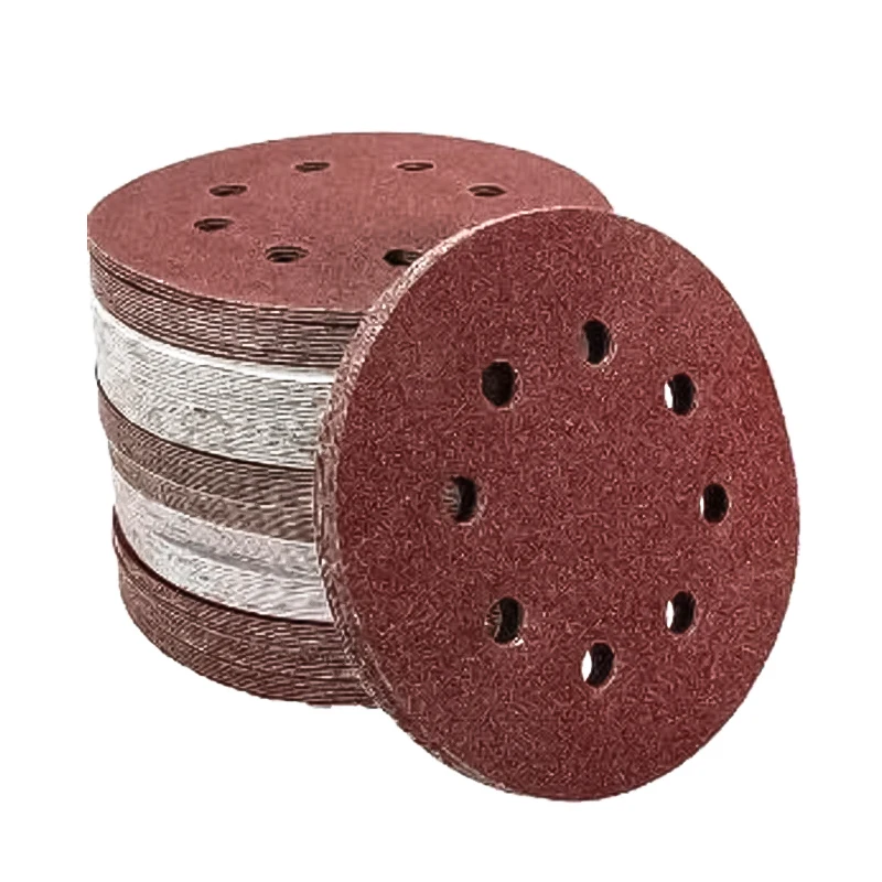 

50/100pcs 8 Hole Sandpaper Woodworking Metal Grinding Disc Abrasive Polishing Tool 80-3000 Grits Sanding Discs Abrasive Sheets