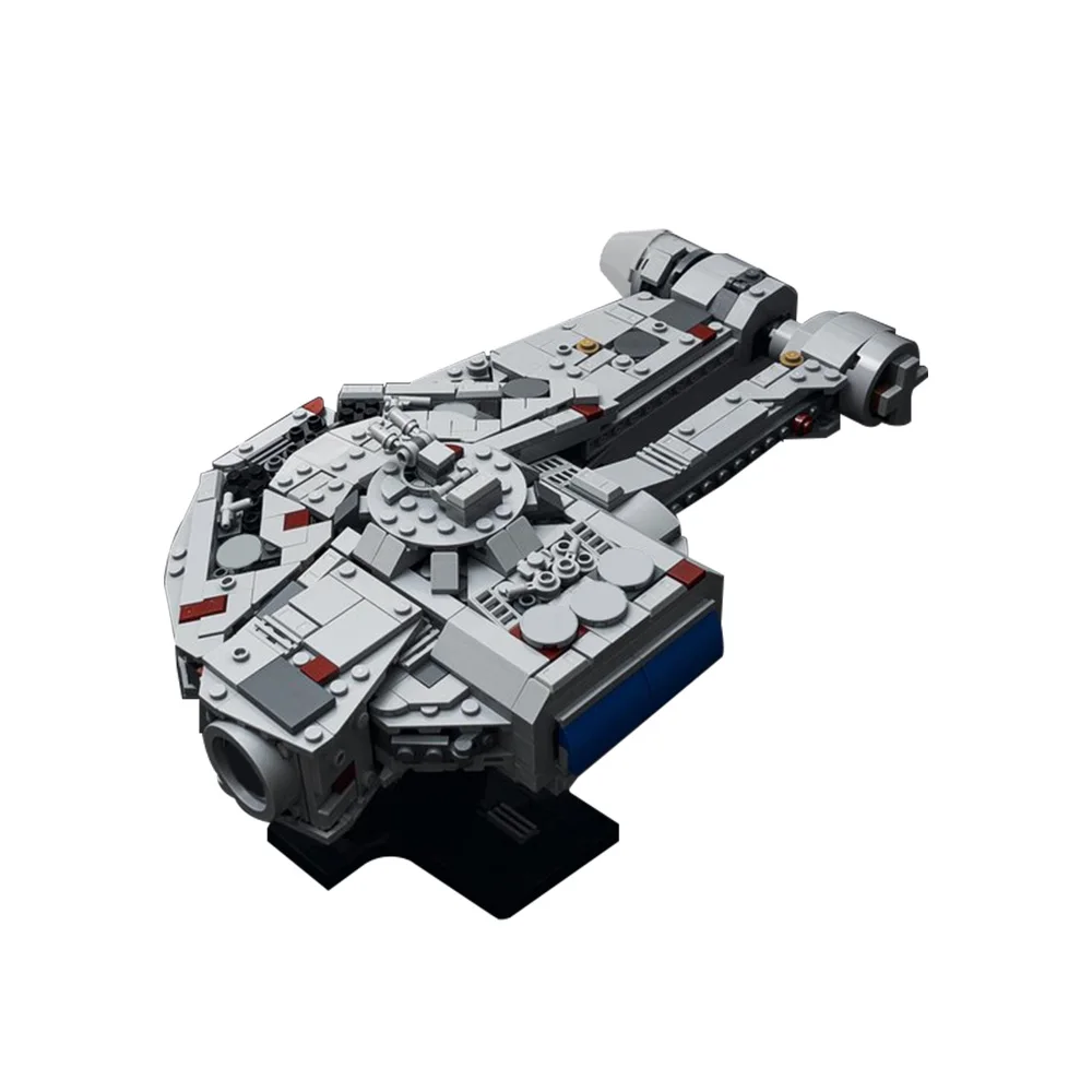 MOC Dash Rendar's Outrider from Falcon Model Building Blocks Space War Falcon Escaper Spaceship Architecture Bricks Toy Gift